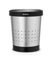 Brabantia Prullenbak 5 Liter - Matt Steel/Black