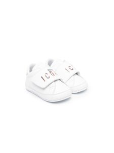 DSQUARED2 KIDS baskets Icon en cuir à logo imprimé - Blanc