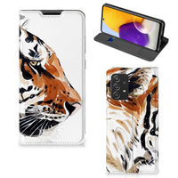 Bookcase Samsung Galaxy A72 (5G/4G) Watercolor Tiger