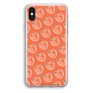 Just peachy: iPhone XS Transparant Hoesje