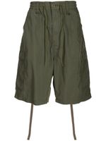 Mastermind World elasticated cotton-blend cargo shorts - Vert