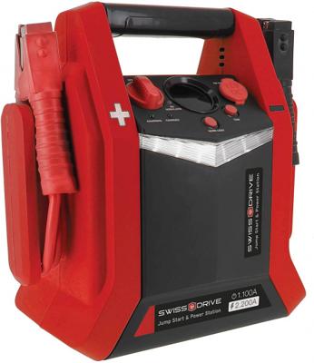 Sumex acculader 1100 2200 A luchtcompressor 42 cm rood