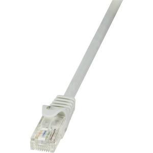 LogiLink CP2062U RJ45 Netwerkkabel, patchkabel CAT 6 U/UTP 3.00 m Grijs Snagless 1 stuk(s)