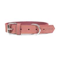 Gloria Nubuck Lederen Halsband (40cm) (Roze), roze