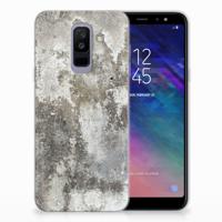 Samsung Galaxy A6 Plus (2018) TPU Siliconen Hoesje Beton Print