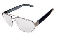 Kost zonnebril Rechthoekig heren zilver/antraciet (20 223)