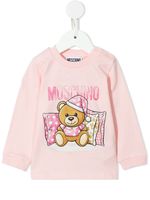 Moschino Kids haut à imprimé graphique - Rose