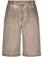 Dolce & Gabbana short en coton - Gris