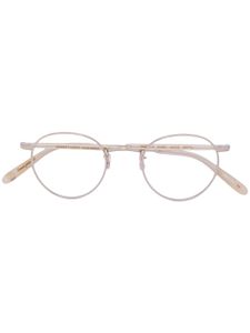 Garrett Leight lunettes de vue rondes - Métallisé