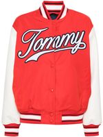 Tommy Jeans veste à patch logo - Rouge - thumbnail