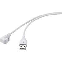 Renkforce USB-kabel USB 2.0 USB-A stekker, Apple Lightning stekker 1,00 m wit RF-4598340