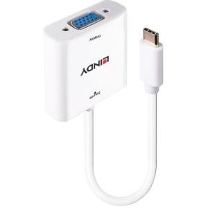 Lindy 43355 video kabel adapter USB Type-C VGA (D-Sub) Wit