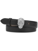 Philipp Plein ceinture à boucle tête de mort - Noir - thumbnail