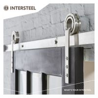 Intersteel Schuifdeursysteem Modern rvs geborsteld - thumbnail