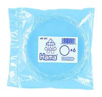 Hama Perlen 492 mobiele ring met diameter 18 cm voor motieven van strijkkralen, 6 stuks in transparant, accessoires, creatief knutselplezier voor groot en klein.