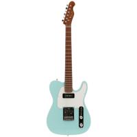 Fazley Sunset Series Tempest 90 Sky Blue elektrische gitaar met gigbag - thumbnail