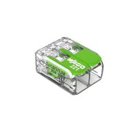 WAGO Green Range Klem, 2-draads I tot 4 mm², verbindingsklem 2 geleiders met hendels voor alle soorten ladders te steken I 221-422 I 100 stuks