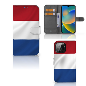 iPhone 14 Pro Max Bookstyle Case Nederlandse Vlag