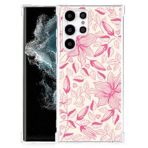 Samsung Galaxy S22 Ultra Case Pink Flowers