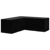 vidaXL Tuinmeubelhoes L-vormig 12 oogjes 250x250x90 cm