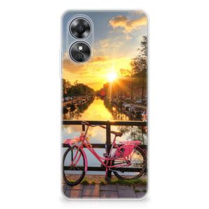 OPPO A17 Siliconen Back Cover Amsterdamse Grachten