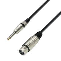 Adam Hall LR20 XLR Verbindingskabel [1x XLR-bus - 1x Jackplug male 6,3 mm] 3.00 m Zwart