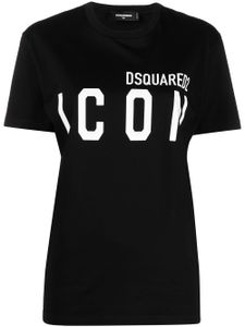 DSQUARED2 t-shirt à logo Iconic imprimé - Noir