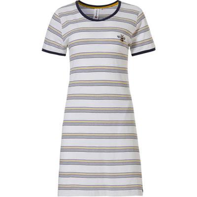 Rebelle gestreept nachthemd donkerblauw/wit