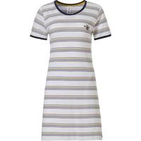 Rebelle gestreept nachthemd donkerblauw/wit
