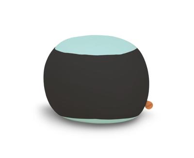 Terapy Ollie zitzak - Lichtblauw + Zwart | 65cm x 65cm x 65cm Terapy Ollie zitzak - Lichtblauw + Zwart | 65cm x 65cm x 65cm