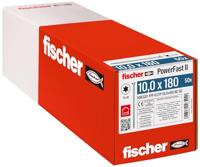 fischer 566320 CTP 10,0 x 180, 50 STK. PowerFast II Schroeven Houtschroef, Zilver