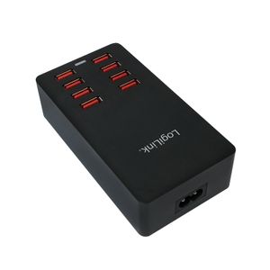 LogiLink PA0140 USB-laadstation 44 W Thuis Uitgangsstroom (max.) 8800 mA Aantal uitgangen: 8 x USB Automatische detectie