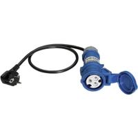 Benning 44143 044143 Meetadapter geaarde stekker CEE-Cara-koppeling blauw