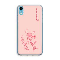 Giving Flowers: iPhone XR Transparant Hoesje - thumbnail