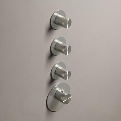 Hotbath Archie afbouwdeel met 3 stopkranen RVS