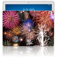 Lenovo Tab P10 Leuke Siliconen Hoes Vuurwerk - thumbnail