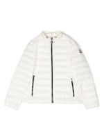 Moncler Enfant doudoune zippée à patch logo - Blanc - thumbnail