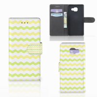 Samsung Galaxy A5 2016 Telefoon Hoesje Waves Yellow