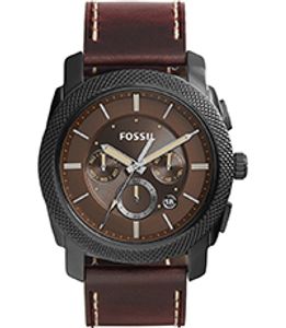 Horlogeband Fossil FS5121 Leder Bruin 24mm