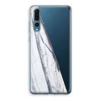 Gestreepte marmer: Huawei P20 Pro Transparant Hoesje - thumbnail