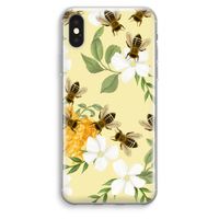 No flowers without bees: iPhone XS Max Transparant Hoesje - thumbnail