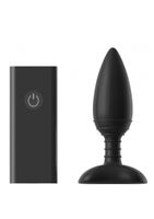 ACE LARGE Remote Control Vibrating Butt Plug - Black - thumbnail