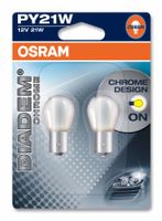 Gloeilamp PY21W DiademÂ® Chrome 21W [12V] (2 st.) OSRAM, Spanning (Volt)12V, u.a. fÃ¼r Lifan, BYD - thumbnail