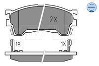 Remblokkenset, schijfrem 0252175416W - thumbnail