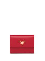 Prada portefeuille pliant à logo - Rouge - thumbnail