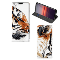 Bookcase Sony Xperia 5 II Watercolor Tiger