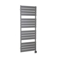 Designradiator Sapho Santina Recht 55x152 cm 800W Zilver Sapho - thumbnail