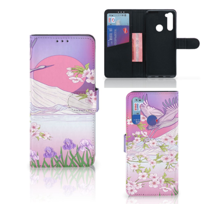 Xiaomi Redmi Note 8T Telefoonhoesje met Pasjes Bird Flying Xiaomi Redmi Note 8T Telefoonhoesje met Pasjes Bird Flying