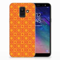 Samsung Galaxy A6 (2018) TPU bumper Batik Oranje - thumbnail