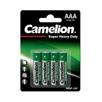 Camelion 10000403 - Super Heavy Duty batterijen AAA / R03, 4 stuks, capaciteit 550 mAh, economische stroom voor elektronische dagelijkse apparaten voor het garanderen van een optimale